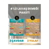 ASRIN TANDIRI 4'LÜ LAVAŞ PAKETİ (2 Paket Ekşi Hamurlu Çavdar+2 Paket Ekşi Hamurlu Yulaf ) 4X330Gr.