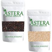 Astera 50 gr Glutensiz Siyah Kinoa + 50 gr Glutensiz Beyaz Kinoa