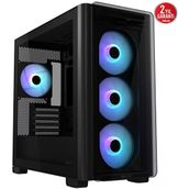 Asus A23 Plus Temperli Cam ARGB Fanlı Siyah Micro ATX Gaming Bilgisayar Kasası