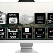 ASUS A3402 i5 1335U 24GB 4TB SSD 23.8" FHD W11H All In One Bilgisayar & Per4 Bellek