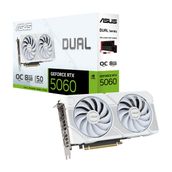 Asus Dual GeForce RTX 5060 White OC DUAL-RTX5060-O8G-WHITE 8GB GDDR7 Ekran Kartı