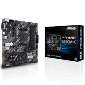 Asus Prime B550M-K AMD B550 Soket AM4 4866 MHz DDR4 2xM.2 USB 3.2 Aura RGB mATX Anakart