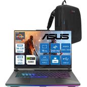 Asus Rog Strix G16 G614PM-S5062 Amd Ryzen 9 8940HX Aı 96GB GB 1tb SSD 8GB/RTX5060 Gddr7 115W 16"/ 2.5k (2560 x 1600, Wqxga) 3ms 240Hz, 500 Nits Freedos Gaming Laptop WS5062F43+ZETTAÇANTA