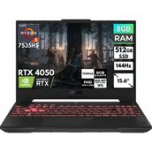 Asus TUF Gaming A15 Ryzen 5-7535HS 8 GB 512 GB SSD RTX4050 15.6'' FHD Freedos Taşınabilir Bilgisayar FA507NU-LP157 BT5