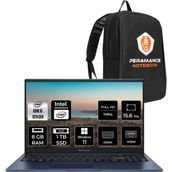 Asus Vivobook 15 Intel Core I5 1334U 8gb 1tb SSD 15.6" Fhd Windows 11 Pro Taşınabilir Bilgisayar & Per4 Çanta X1504VANJ2404P353