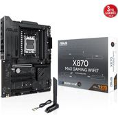 Asus X870 Max Gaming WIFI7 AMD AM5 DDR5 ATX Anakart