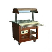 Atalay ASSB-02 Orta Tip Ahşap Kaplama GN 1/1 2 230 V Saladbarlar