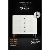 ATAMANİKRA529 Bohem4'şifonyer - Beyaz - Beyaz
