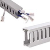 Atasc 78 In Büyük Kablo Kanalı Duvarda - Gri PVC Kordon Gizli Tel Yönetimi Masa Altında - Tel Kapaklı Açık Yuvası Duvara Monte Kordon Düzenleyici - TV Ağı için Kablo Kapağı Kanalı, 5×15.7"×W1.18×H1.96