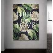 Atlantis Tablo Kbr286 Think Less Love More Kanvas Tablo, 60x85 cm