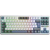 Aula F87 Mavi Pro Mekanik Rgb Tkl Graywood V4 Switch Kablosuz Makrolu Hot Swap Türkçe Q Klavye