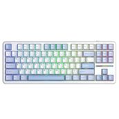 Aula F87 Pro Buz Mavi Mekanik Rgb Tkl Graywood V3 Switch Kablosuz Makrolu Hot Swap Klavye