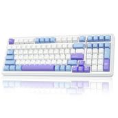 Aula F99 Lila 3 Modlu Rgb Hot Swap Mekanik Linear Graywood V3 Switch Kablosuz Makrolu Klavye