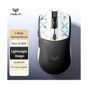 Aula SC580X LightWeight Siyah Makrolu Optik Şarjlı Kablolu/Kablosuz Gaming Mouse