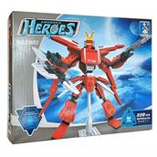 Ausini Heroes 339 Parça Standlı Kırmızı Robot