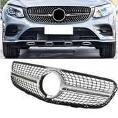 Auto GP Mercedes W253 GLC Diamond 2016 2019 Gri Çıta Ön Panjur Izgara