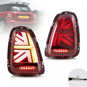 Auto GP Mini Cooper R58 British Flag 2008-2014 Kırmızı Ledli Stop Lambası