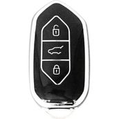 Autohan Keys Togg T10X Akıllı Anahtar Kılıfı, 3 Tuşlu, Nano Koruma - Siyah - Gümüş