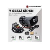 Autowise Her Araca Uyumlu 7 Sesli Megafonlu Konuşmalı Oto Siren