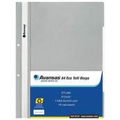 Avansas Eco A4 Boyut 50'li Gri Telli Dosya
