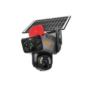 Avenir AV-S427 Solar 4G Sim 6MP 2 Kameralı Wi-Fi PTZ Renkli Gece Görüş Dış Mekan Smart Güvenlik Kamerası