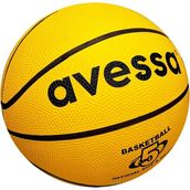 Avessa Basketbol Topu No 5 Sarı Renk Kauçuk Malzeme ile Yüksek Performans İçin Tasarlandı - Sarı - Lacivert - 5 Numara