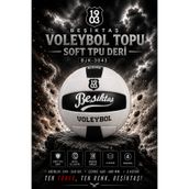 AVESSA Lisanslı Beşiktaş Voleybol Topu Soft BJK-3043 – 4 Numara - TPU Deri - 3 Astar - Dayanıklı Dış Kaplama