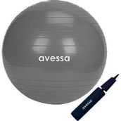 Avessa Pilates Topu 65 Cm Gri Pompalı