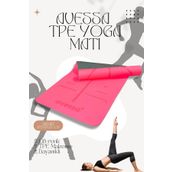 AVESSA TPE-30 Çift (Taraflı) Renk 0,60 mm Kırmızı Yoga Matı – Kaymaz Yüzey, Yüksek Yoğunluk Pilates Minderi