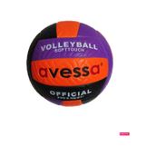 Avessa VLM-700 Soft 280 gr Fosforlu Voleybol Topu Turuncu-Siyah Turuncu - Siyah