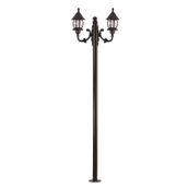 Avonni BDR-68184-2BSY-M3 Siyah Bahçe Aydınlatma Direği