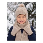 Aware Time Kitti 4-8 Yaş Erkek Çocuk İçi Astarlı Atkı Bere Eldiven 3'lü Takım