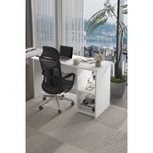 Awox Lina Modern Çalışma Masası 120X60 cm Raflı Bilgisayar Masası Ofis ve Ev Çalışma Masası - 60 X 120 - Beyaz