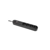 Axe Tools Akıllı Priz Sistemi Siyah 4 Priz 3 Usb Port Aç Kapa Yüksek Akım Koruma