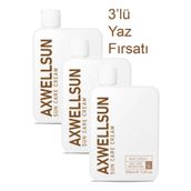 Axwell Sun Care Leke Karşıtı Nemlendirici Makyaj Baz Altı SPF50 3x125 ml Yüksek Koruma Güneş Kremi