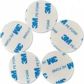 Ay Magnet 25 Adet, 3m, Köpüklü Yuvarlak , Çift Taraflı Bant, Yuvarlak Kesimli, Çok Güçlü, (Çap: 30 Mm)