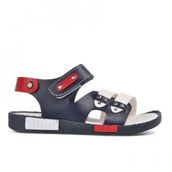 Ayakmod 210107 Lacivert-Beyaz-Kırmızı Comfort Erkek Çocuk Sandalet