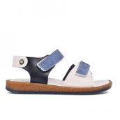 Ayakmod 210109 Lacivert-Kot-Beyaz Comfort Erkek Çocuk Sandalet