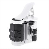 Ayarlı Büyüteç 7-27X 3 Optik Lens Telefon Klipsli UV/Beyaz Işıklı
