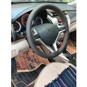 Ayazgurup Toyota Auris Uyumlu Dikmeli Direksiyon Kılıfı Siyah Noktalı (Kırmızı Dikişli)
