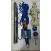 Aycı Mühendislik 4SDM12/8 2 Hp Alarko 30 mt Yassı Kablolu Panolu 60 mt Halatlı Çift Vanalı Akıtma Başlıklı Monofaze Takım Dalgıç Pompa