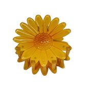 Ayçiçeği Saç Tokası Kelebek Mandal Kapmalı 7,5 cm Sarı