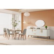 Aydınev Antik Mdf Yemek Odası Takımı - Ceviz - 6