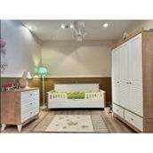 Aymini Milano Yavrusuz Bebek Odası Takımı Ahşap - Beyaz