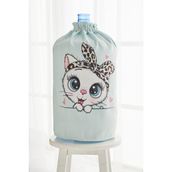 Ayshome Mint Kedi Büzgülü Damacana Kılıfı