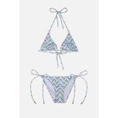 Ayyıldız 4903 Mor Desenli Kız Çocuk Bikini Takımı