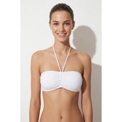 Ayyıldız 63541 Beyaz Straplez Bikini Üstü