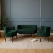 Azra Mobilya Sydney Modern Koltuk Takımı | Modern İskandinav Tarzı | Welsoft Yumuşak Kumaş | YEŞİL