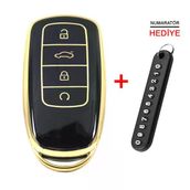 Babikamium Chery Tiggo 8 Pro Omoda 5 Tiggo 7 Avantgarde Siyah Kumanda Kılıfı Oto Anahtarlık