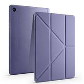 Babilden Samsung Galaxy Tab A9 Plus X210/Galaxy Tab A11+ ile Uyumlu Kalem Bölmeli Trifolding Cover Tablet Kılıf Katlanabilir Standlı Otomatik Uyku Modlu Darbe Emici İnce Tasarım Mor